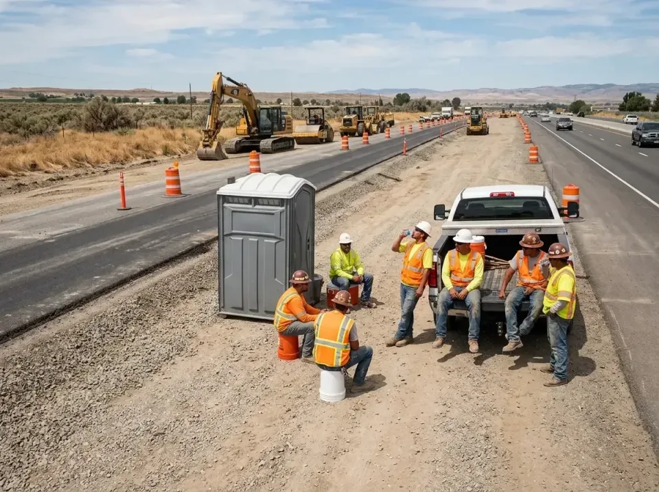 highway-road-construction-crew-007 — frequently asked questions, Porta Potty and Restroom Rentals in Roanoke, AL